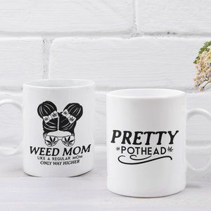 Weed Mom Cannabis Coffee Mug Sublimation.